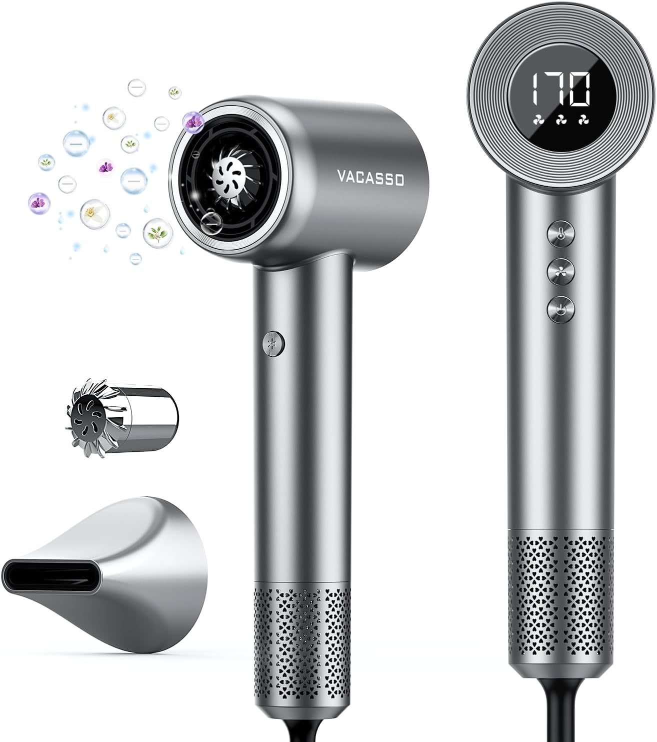 Hair Blow Dryer, Ionic Hair Dryer with Hair Care Module