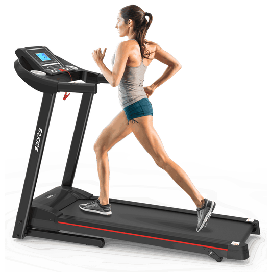 Home Foldable Treadmill with Incline; Folding Treadmill for Home Workout; Electric Walking Treadmill Machine 5" LCD Screen 250 LB Capacity Bluetooth Music