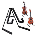 5 Core Ukulele Stand Black A-Frame Holder | Lightweight Floor Stand for Uku, Mini Guitar, Banjo, Mandolin, Violin, Black GSS UKU