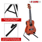 5 Core Ukulele Stand Black A-Frame Holder | Lightweight Floor Stand for Uku, Mini Guitar, Banjo, Mandolin, Violin, Black GSS UKU