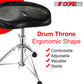 5 Core Saddle Drum Throne Height Adjustable Padded Seat Drum Stool; with Double Braced Anti-Slip Feet Swivel Drum Chair Black DS CH BLK SDL HD