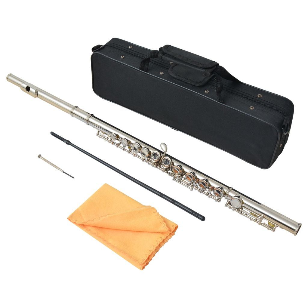 Silver Flute with Soft Case 16 Holes (Copy) Doba