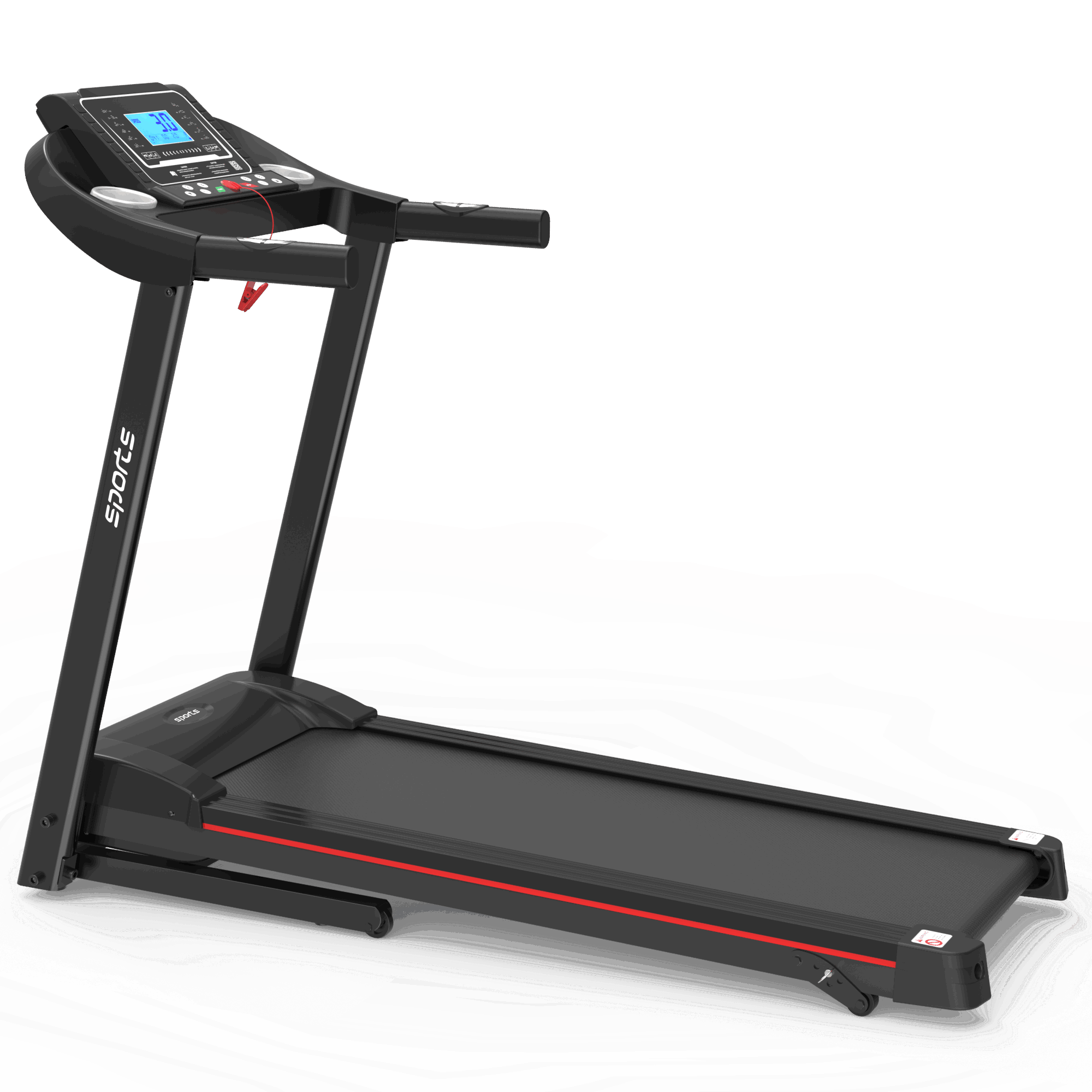 Home Foldable Treadmill with Incline; Folding Treadmill for Home Workout; Electric Walking Treadmill Machine 5" LCD Screen 250 LB Capacity Bluetooth Music