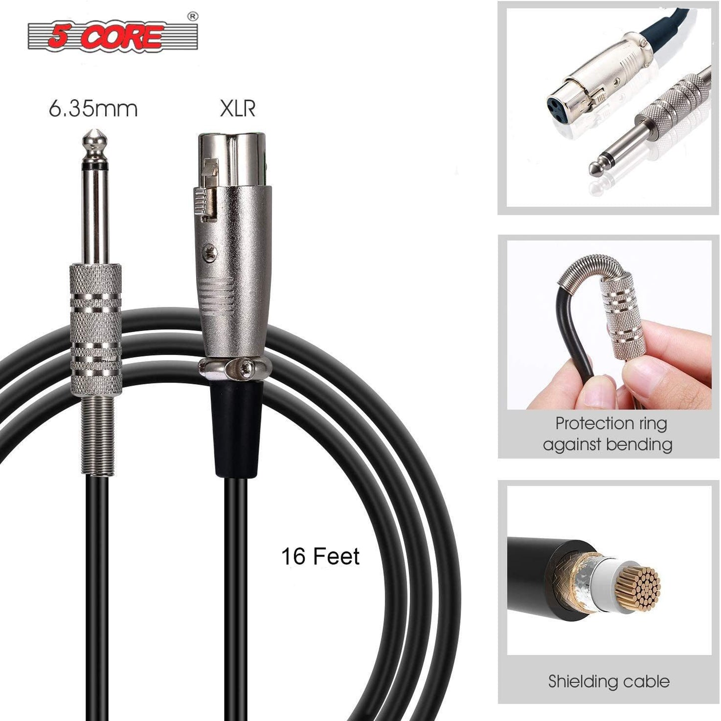 5 Core Professional Microphone Audio Dynamic Cardiod Karaoke Singing Wired Mic Music Recording Karaoke Microphone 5 Core PM625 (ND-959 Elantra)