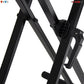 Adjustable Keyboard Stand with Gear Double X Keyboard Stand(Metal) with Locking Straps 5 Core KS 2X GEAR