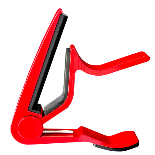 5 Core Guitar Capo Red| Premium Aluminum Capo for Guitars, Ukulele, Banjo, Mandolin, Bass| Superior Build Quality| Professional Musical Instrument- CAPO RED