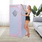 Portable Full Size  Infrared Sauna tent–Personal Home Spa;  with Infrared Panels;  Heating Foot Pad; Controller;  Foldable Chair ; Reading light.Easy to Install.Fast heating