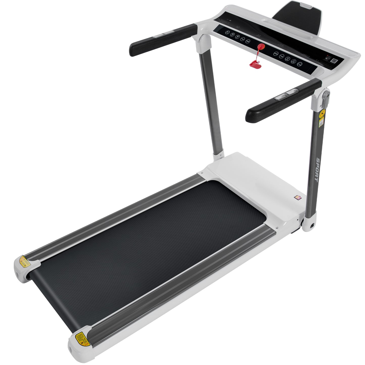 Portable Compact Treadmill;Electric Motorized 3.5HP;14KM/H;Medium Running Machine Motorised Gym 330lbs;Foldable for Home Gym Fitness Workout Jogging Walking;10% Incline ;Bluetooth Speaker APP FITIME