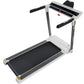 Portable Compact Treadmill;Electric Motorized 3.5HP;14KM/H;Medium Running Machine Motorised Gym 330lbs;Foldable for Home Gym Fitness Workout Jogging Walking;10% Incline ;Bluetooth Speaker APP FITIME