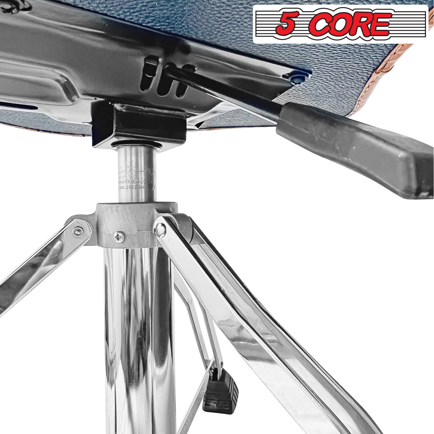 5 Core Drum Throne with Backrest Airlift Chair Height Adjustable Motorcycle Style Heavy Duty Drum Seat with Backrest; Drum Stools with Back Rest for Drummer Adults DS CH BR REST-LVR