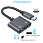 Type C to 3.5mm Headphone Charger Adapter USB C to Aux Audio Jack Cable Cord Adapter